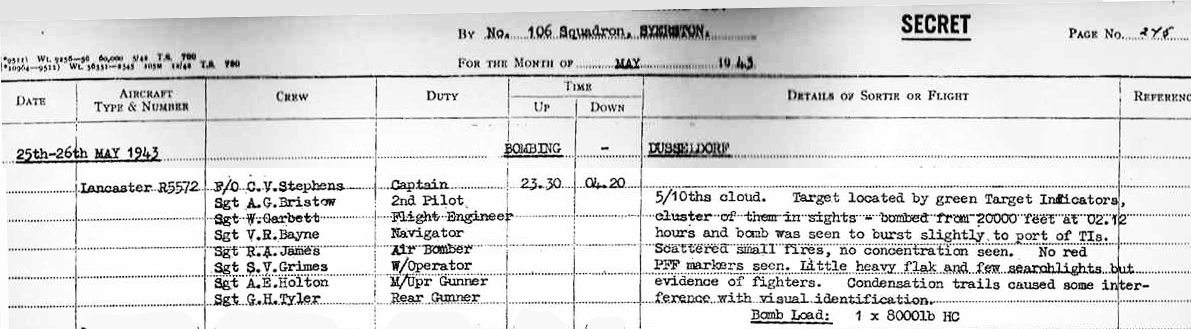 106 Squadron Log